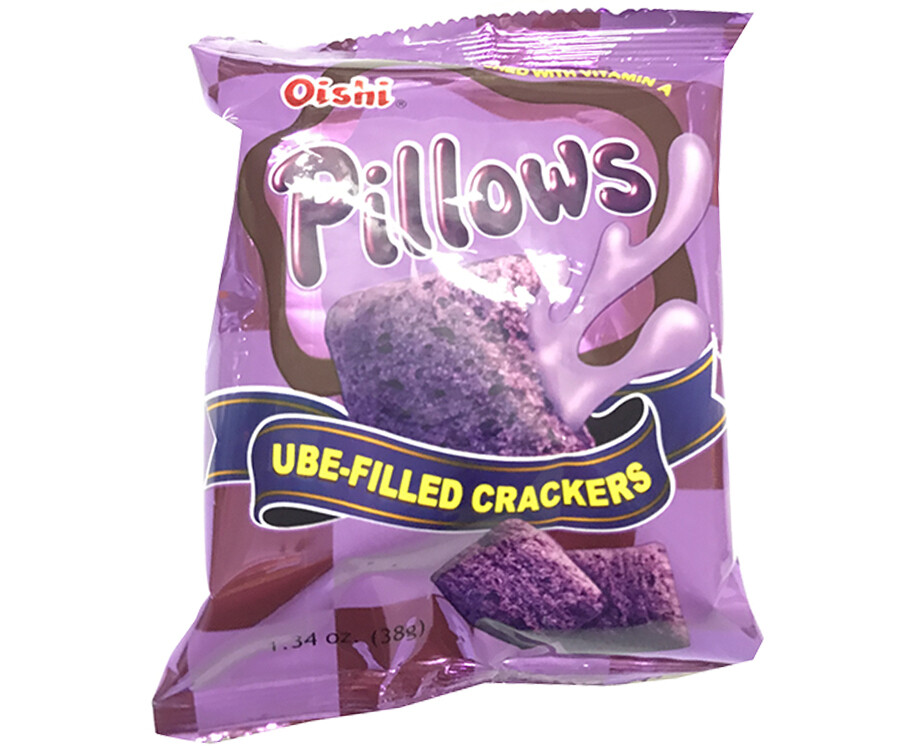 Oishi Pillows UbeFilled Crackers 38g