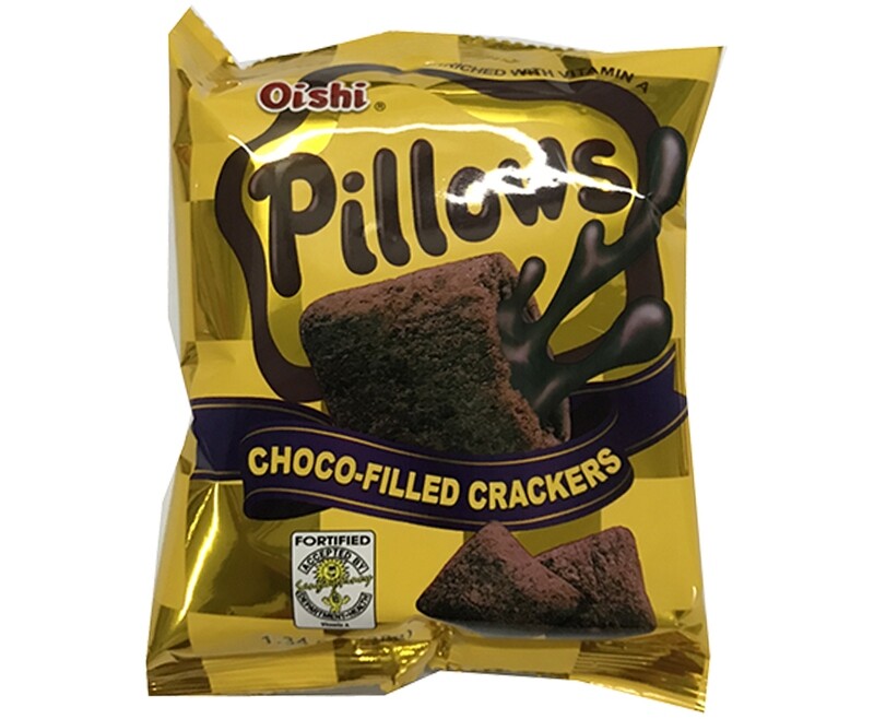 Oishi Pillows ChocoFilled Crackers 38g