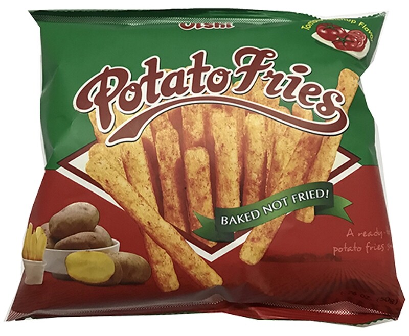 Oishi Potato Fries Baked Not Fried Tomato Ketchup Flavor 1.76oz (50g)