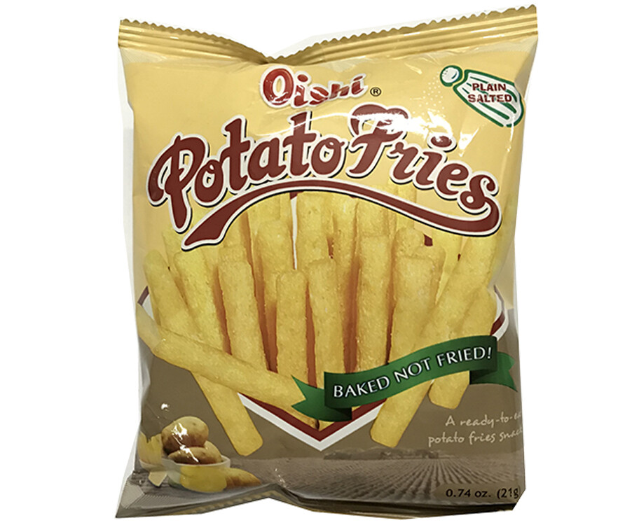 Oishi Potato Fries Baked Not Fried Plain Salted 0.74 (21g)
