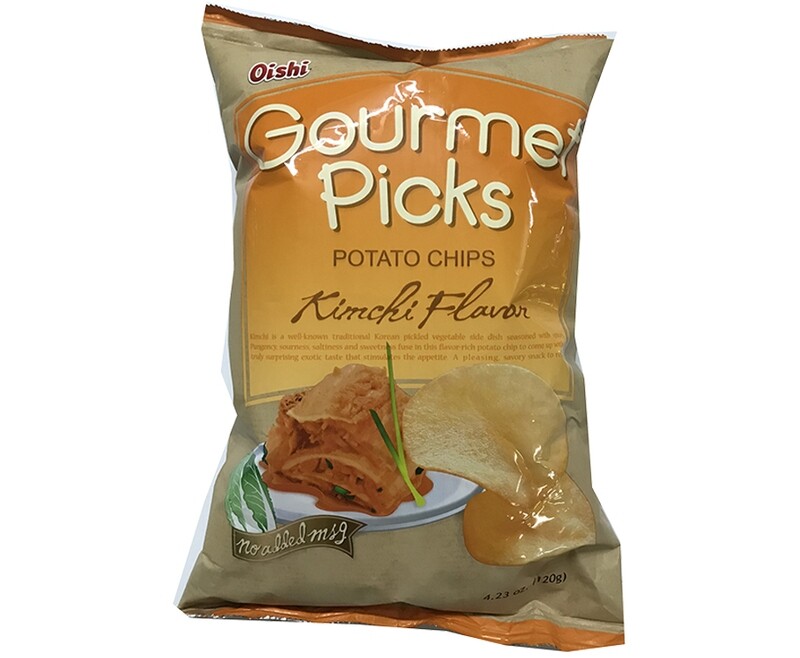 Oishi Gourmet Picks Potato Chips Kimchi Flavor 120g
