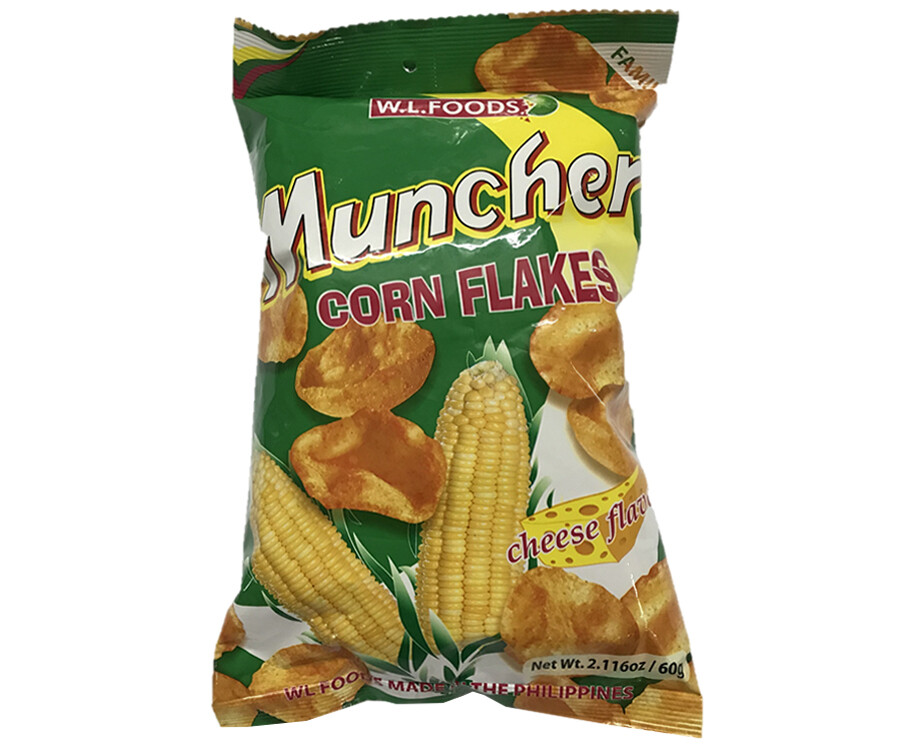 W.L. Foods Muncher Corn Flakes Cheese Flavor 60g