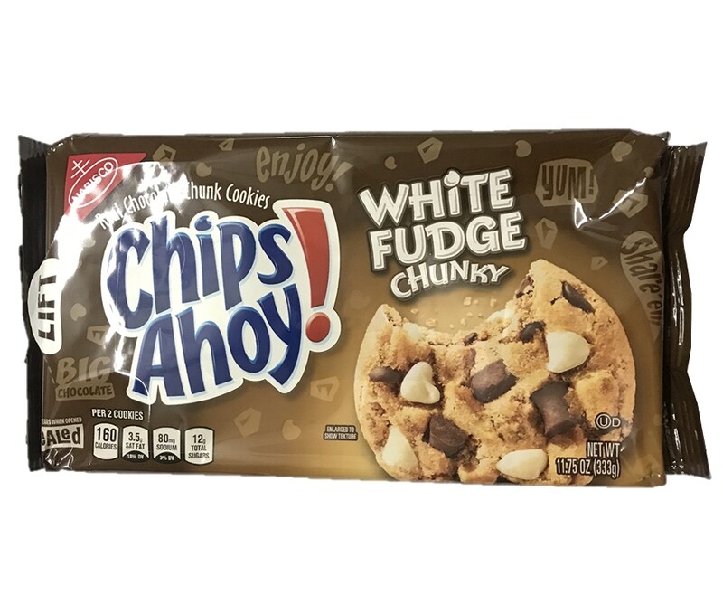 Nabisco Chips Ahoy! Real Chocolate Chunk Cookies White Fudge Chunky 333g