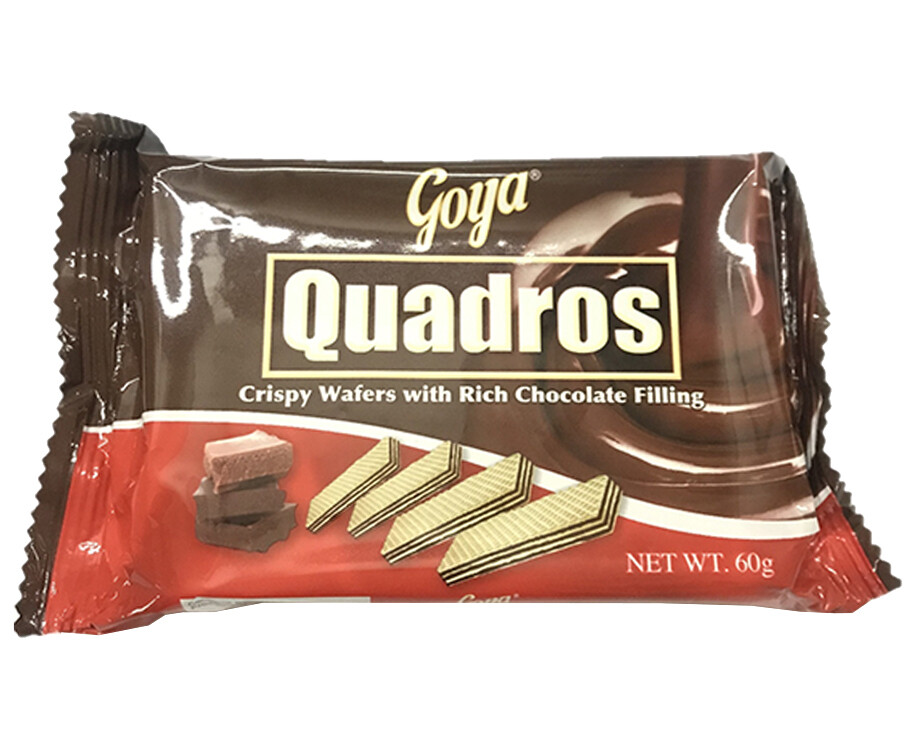 Goya Quadros Crispy Wafers with Rich Chocolate Filling 60g