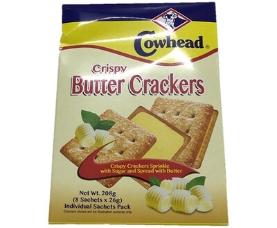 Cowhead Crispy Butter Crackers (8 Packs x 26g)