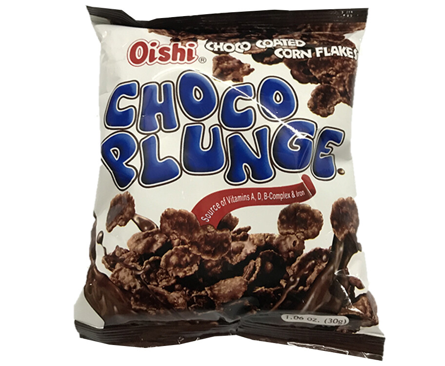 Oishi Choco Plunge Choco Coated Corn Flakes 30g