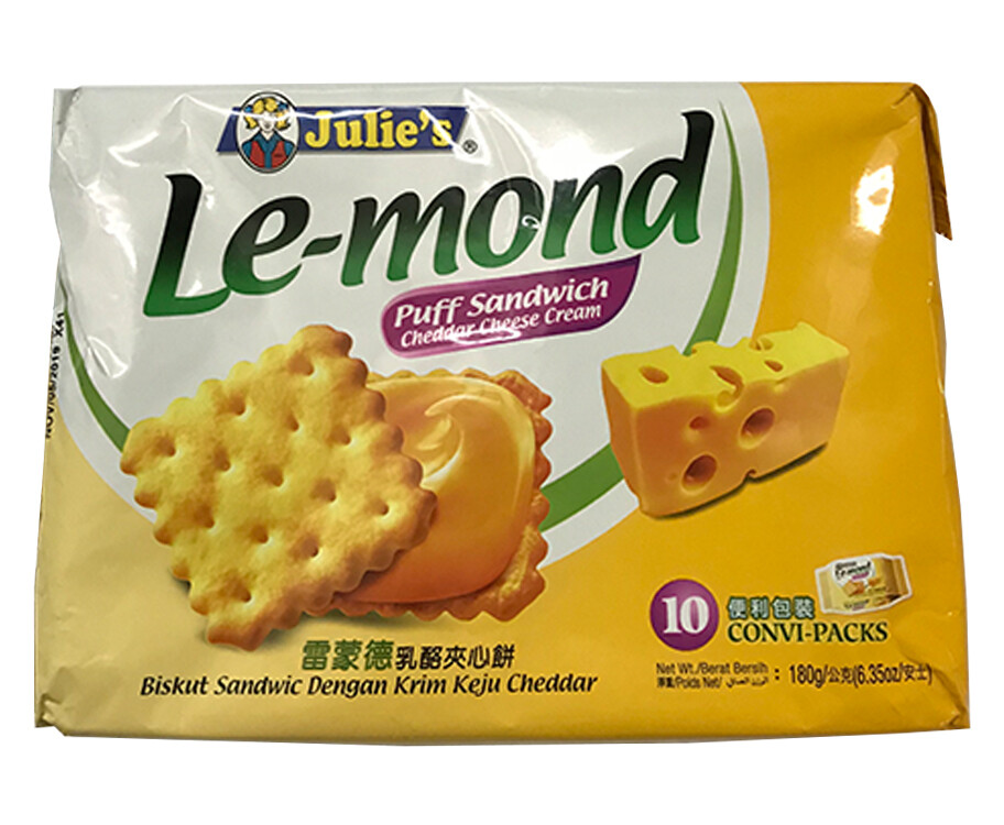 Julie&#39;s Le-mond Puff Sandwich Cheddar Cheese Cream 180g