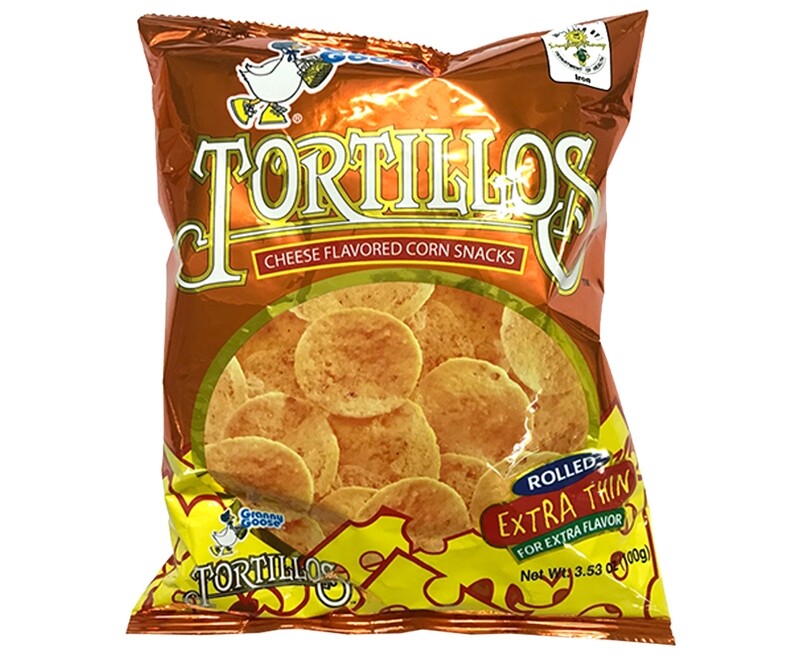 Granny Goose Tortillos Cheese Flavored Corn Snacks 100g