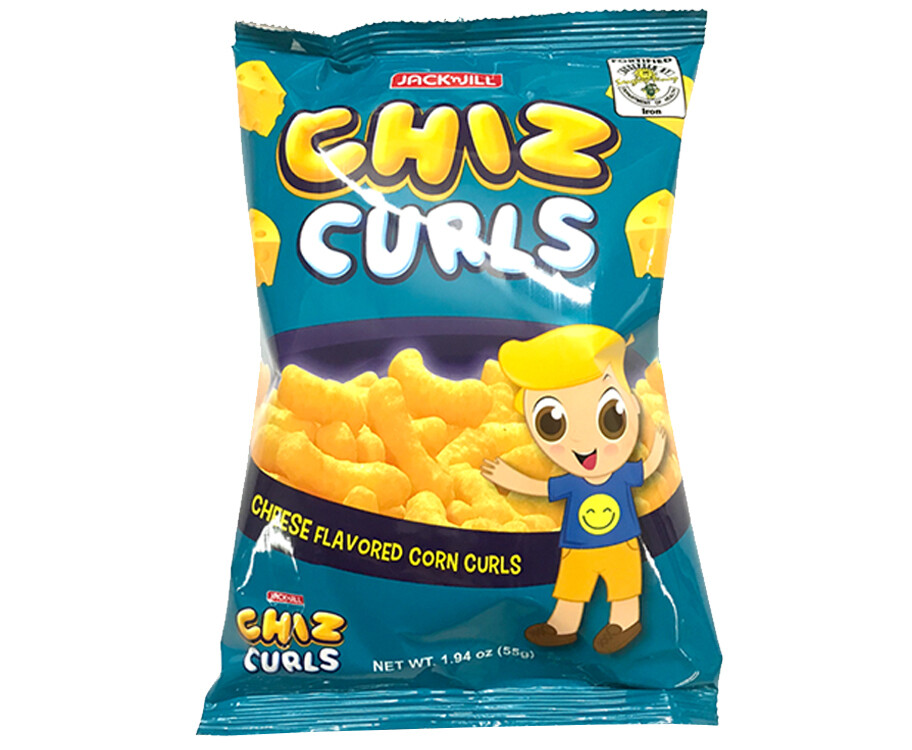 Jack &#39;n Jill Chiz Curls Cheese Flavored Corn Curls 55g