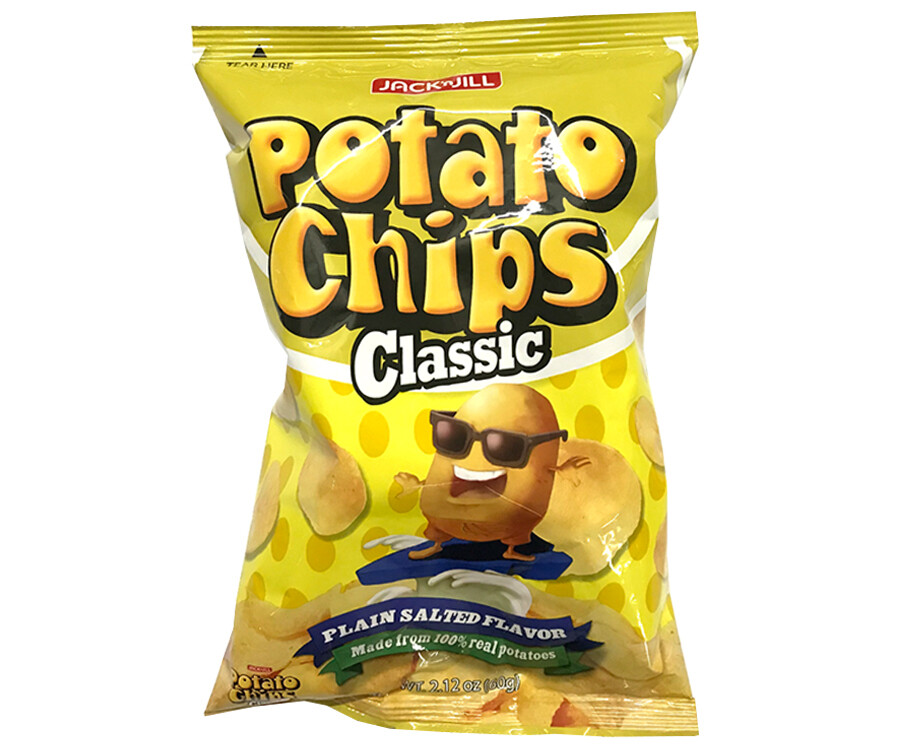 Jack &#39;n Jill Potato Chips Classic Plain Salted Flavor 60g