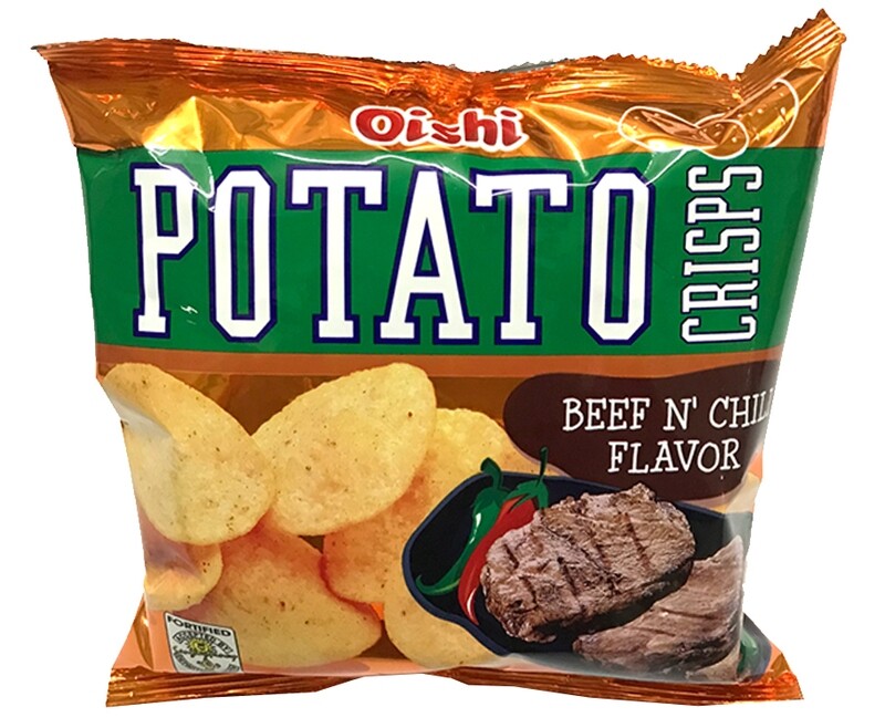 Oishi Potato Crisps Beef N' Chili Flavor 50g