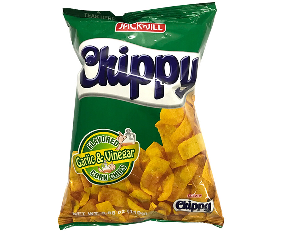 Jack 'n Jill Chippy Garlic &amp; Vinegar Flavored Corn Chips 110g