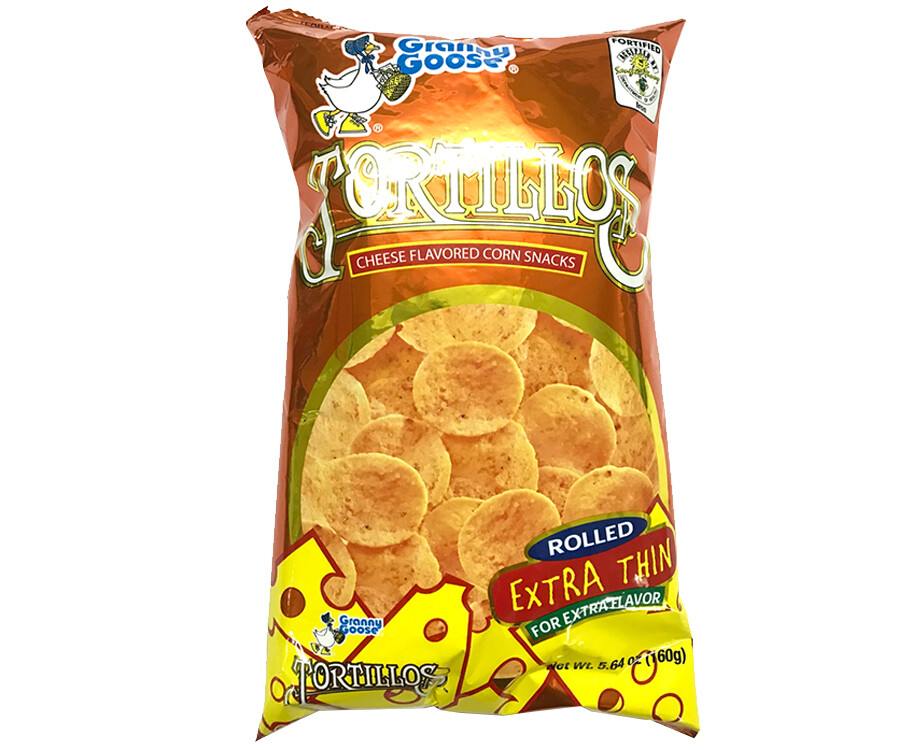 Granny Goose Tortillos Cheese Flavored Corn Snacks 160g