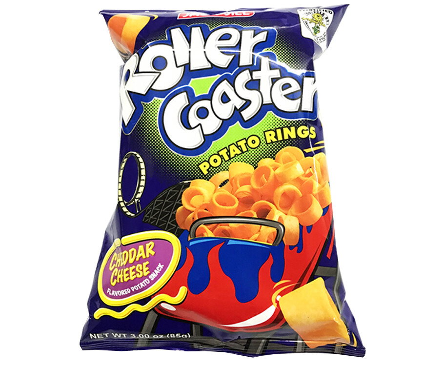 Jack &#39;n Jill Roller Coaster Potato Rings Cheddar Cheese Flavored Potato Snack 85g