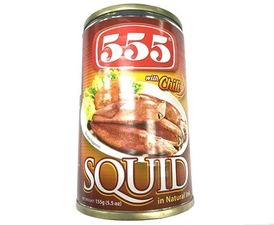 555 Squid in Natural Ink with Chili 155g