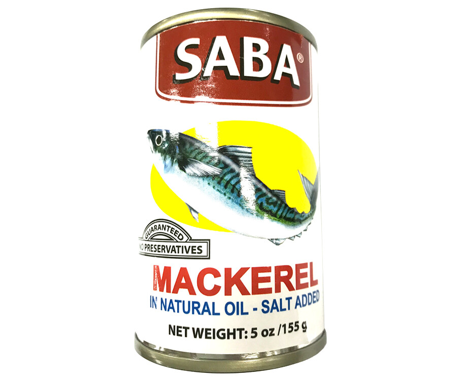 Saba Mackerel In Natural Oil Salt Added 155g