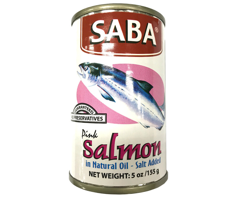 Saba Pink Salmon in Natural Oil - Salt Added 155g