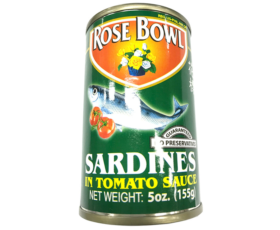 Rose Bowl Sardines In Tomato Sauce 5oz (155g) 