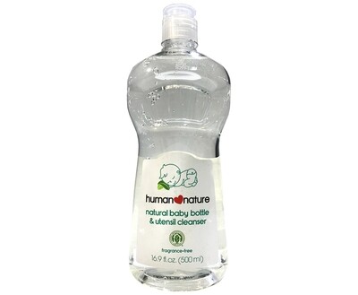 Human Nature Natural Baby Bottle & Utensil Cleanser 500mL