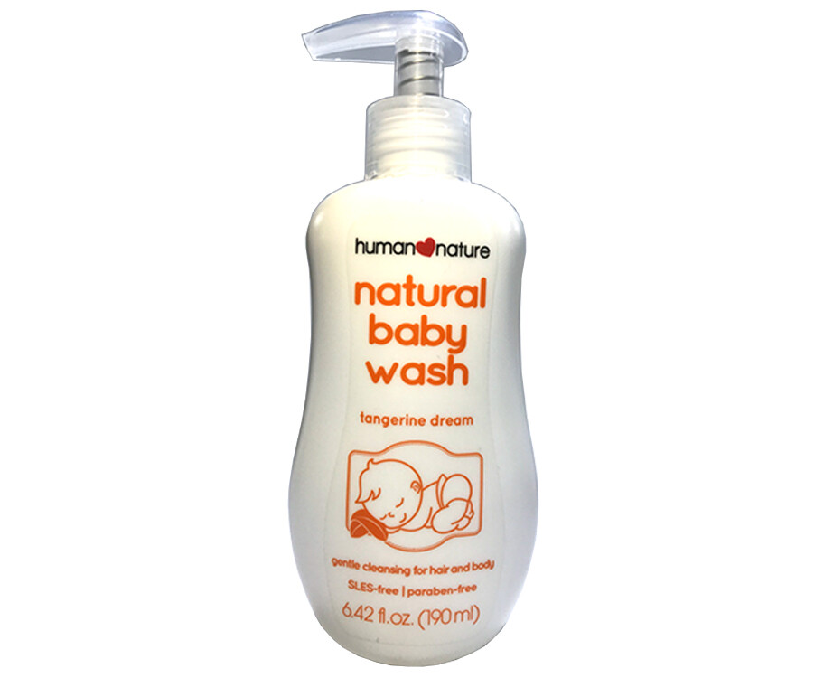 Human Nature Natural Baby Wash Tangerine Dream 190mL