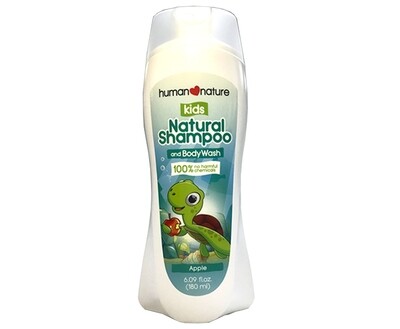 Human Nature Kids Natural Shampoo and Body Wash Apple 180mL