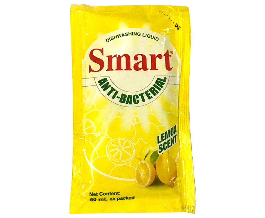 Smart Anti-Bacterial Lemon Scent Dishwashing Liquid 50mL
