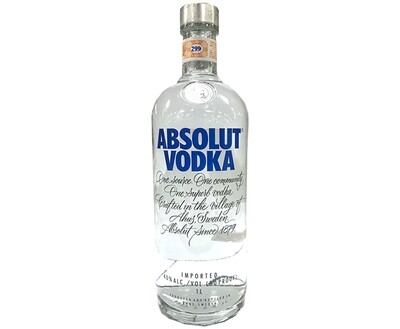 Absolut Vodka Imported 1L