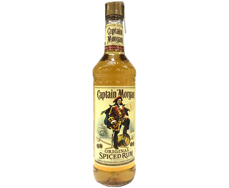 Captain Morgan Original Spiced Rum Premium Carribean Rum with Spice &amp; Other Natural Flavors 750mL