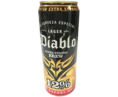 El Diablo La Cerveza Especial Extra Lager Beer Super Strong Brew 500mL
