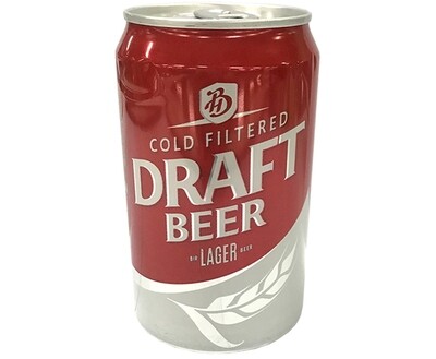 Draft Beer Cold Filtered Lager Beer 330mL