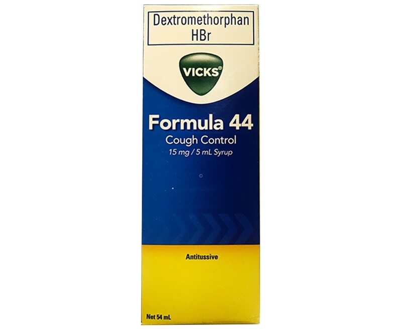 VICKS Dextromethorphan HBr Formula 44 Cough Control Syrup 54mL