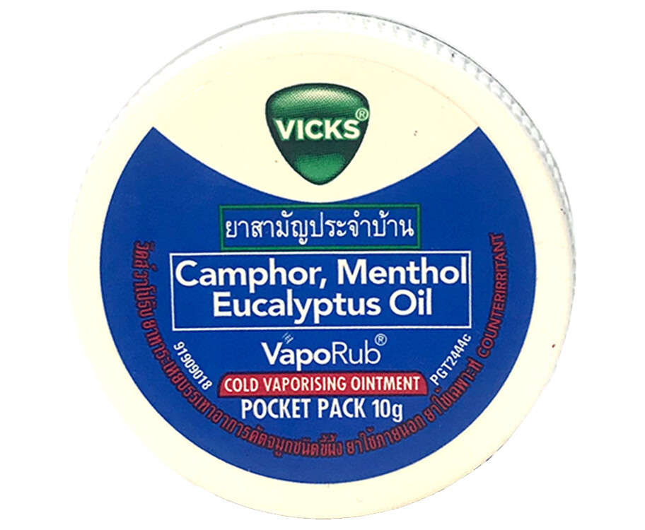 VICKS VapoRub Cold Vaporising Ointment Pocket Pack 10g
