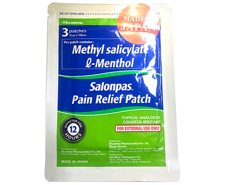 Hisamitsu Salonpas Pain Relief Patch 3 Patches (7cm x 10cm)