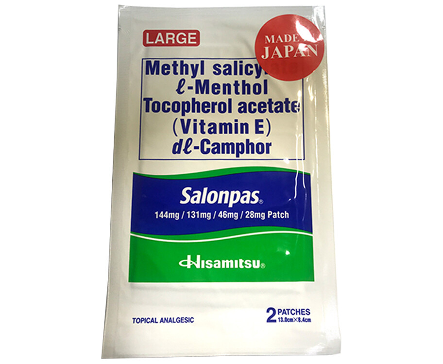Hisamitsu Salonpas Large 2 Patches (13cm x 8.4cm)