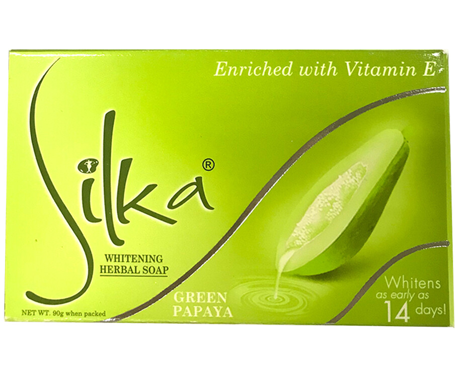 Silka Whitening Herbal Soap Green Papaya 90g