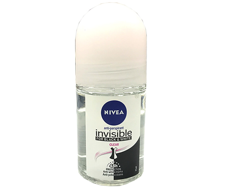 Nivea Invisible Clear Anti-Perspirant For Black &amp; White 25mL
