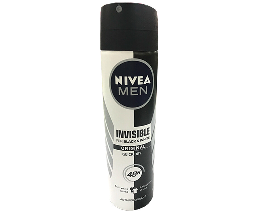 Nivea Men Invisible For Black &amp; White Original Quick Dry 150mL