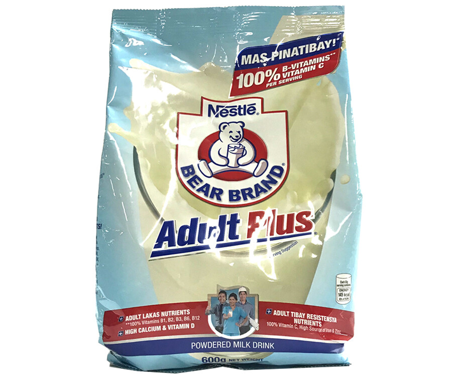 Nestlé Bear Brand Adult Plus Powdered Milk Drink 600g