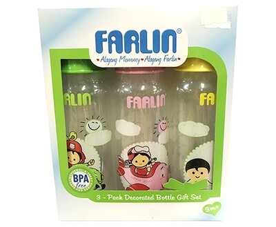 Farlin 3-Pack Decorated Bottle Gift Set 3 Months+
