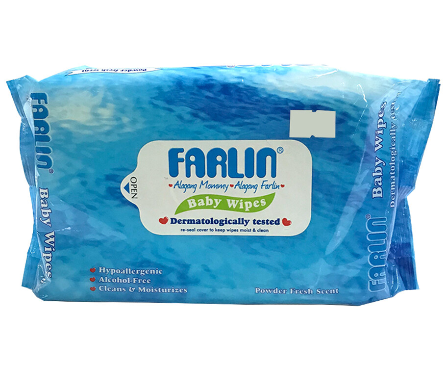 Farlin Baby Wipes Powder Fresh Scent 65 Sheets