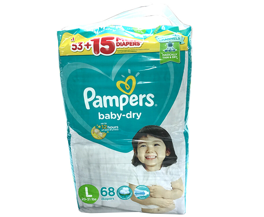 Pampers diaper Baby Dry lge 61+7s (4902430615433)