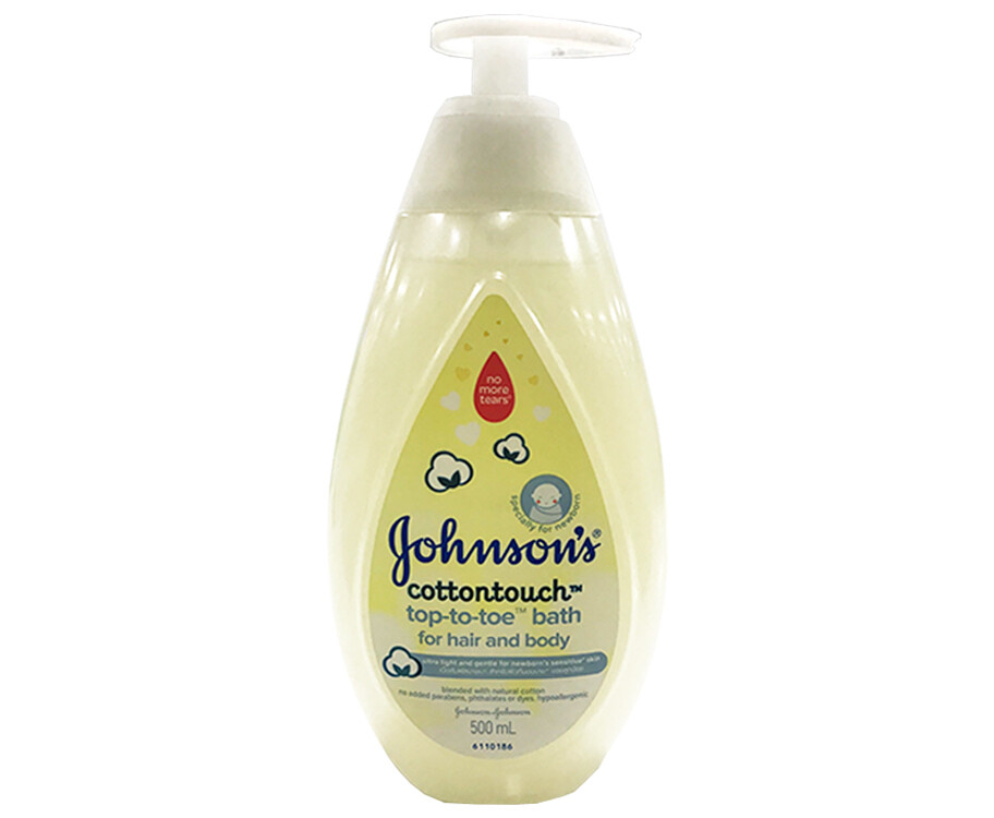 Johnson's Cottontouch Top-to-Toe Bath For Hair and Body 500mL