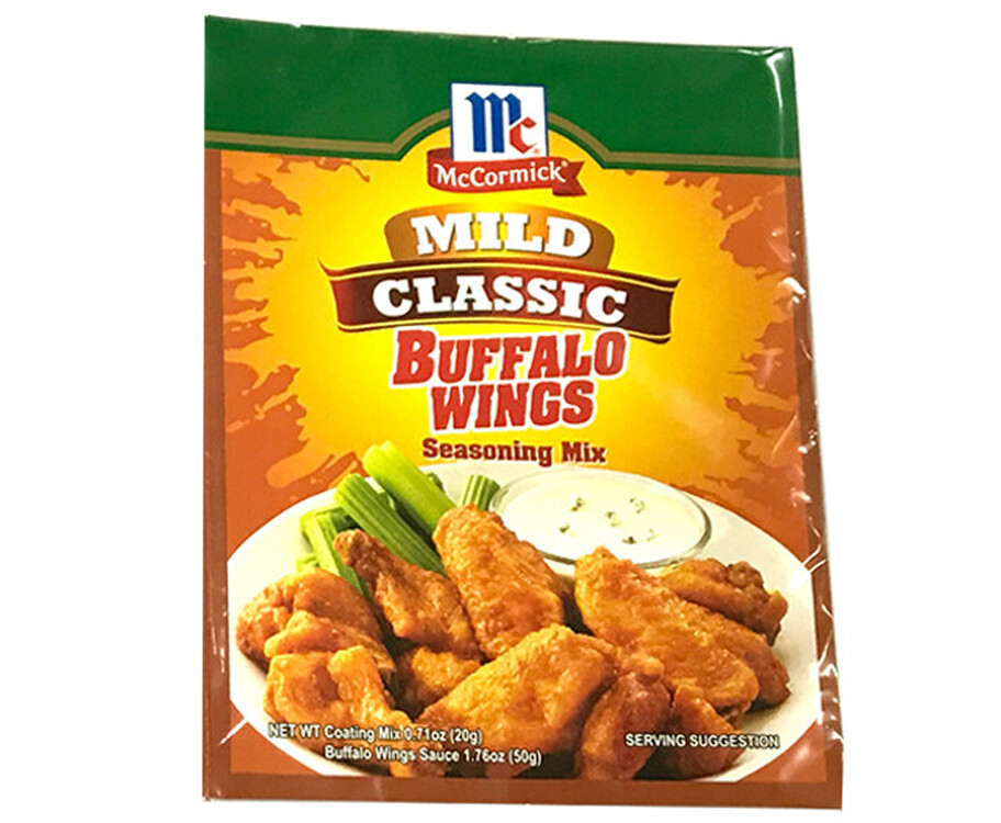 McCormick Mild Classic Buffalo Wings Seasoning Mix 70g