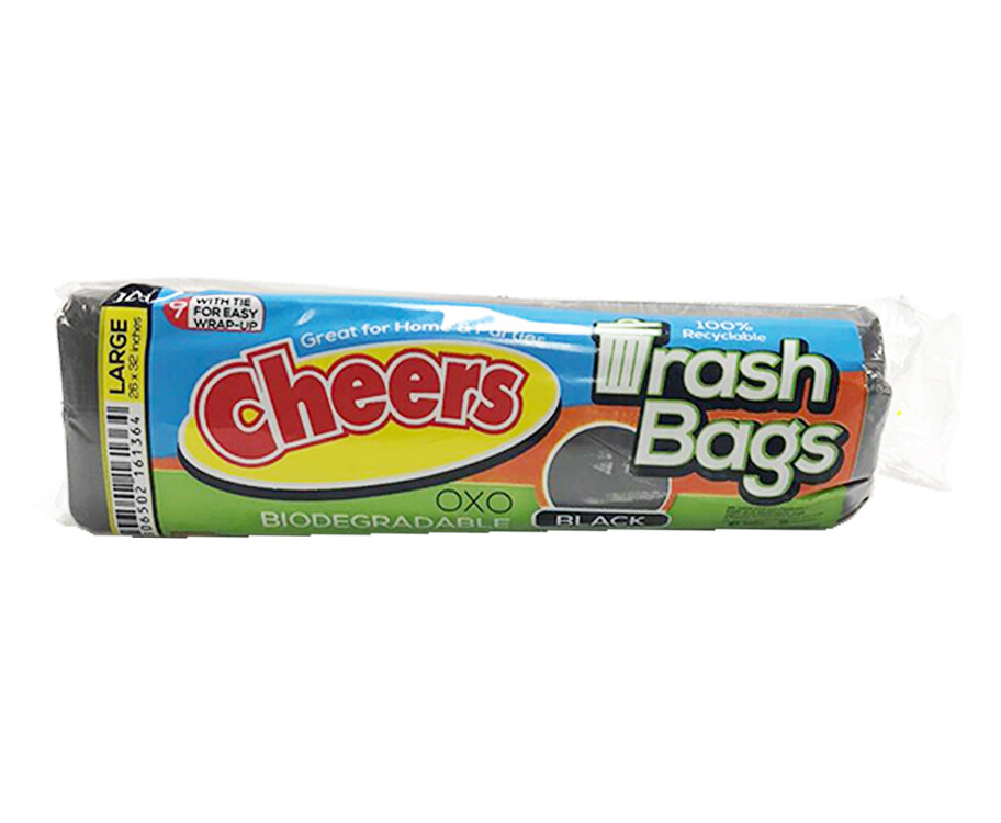 Cheers Trash Bags Black Large