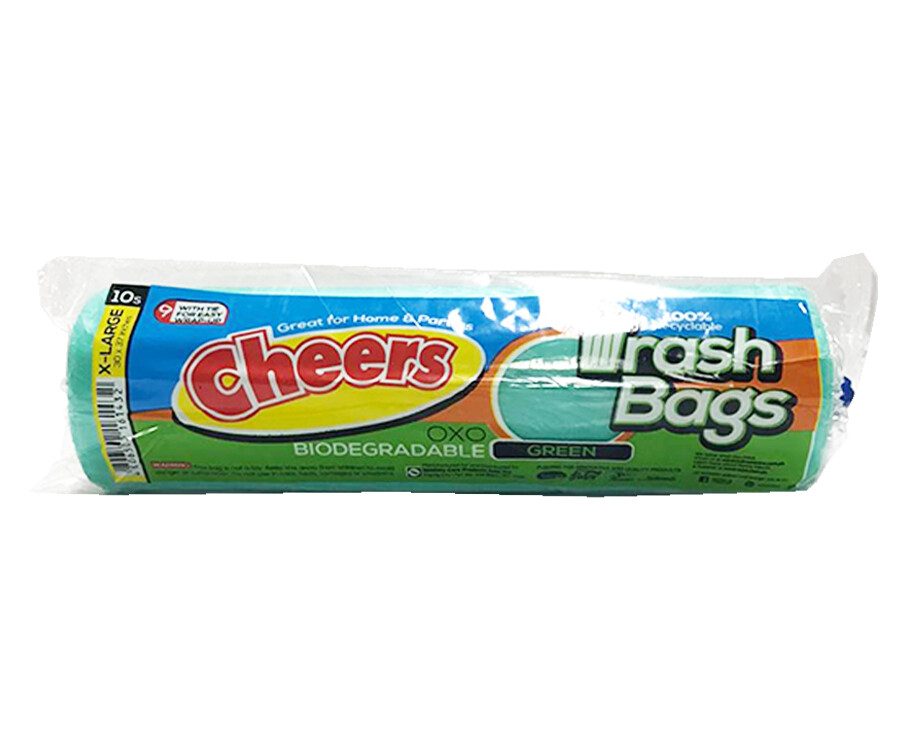 Cheers Trash Bags Green X-Large