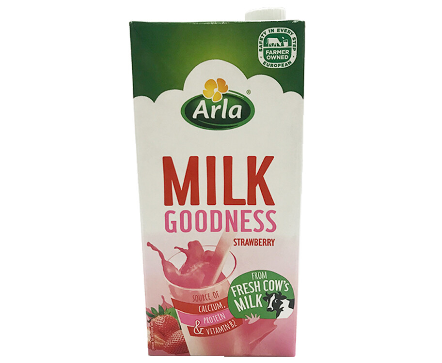 Arla Milk Goodness Strawberry 1000mL