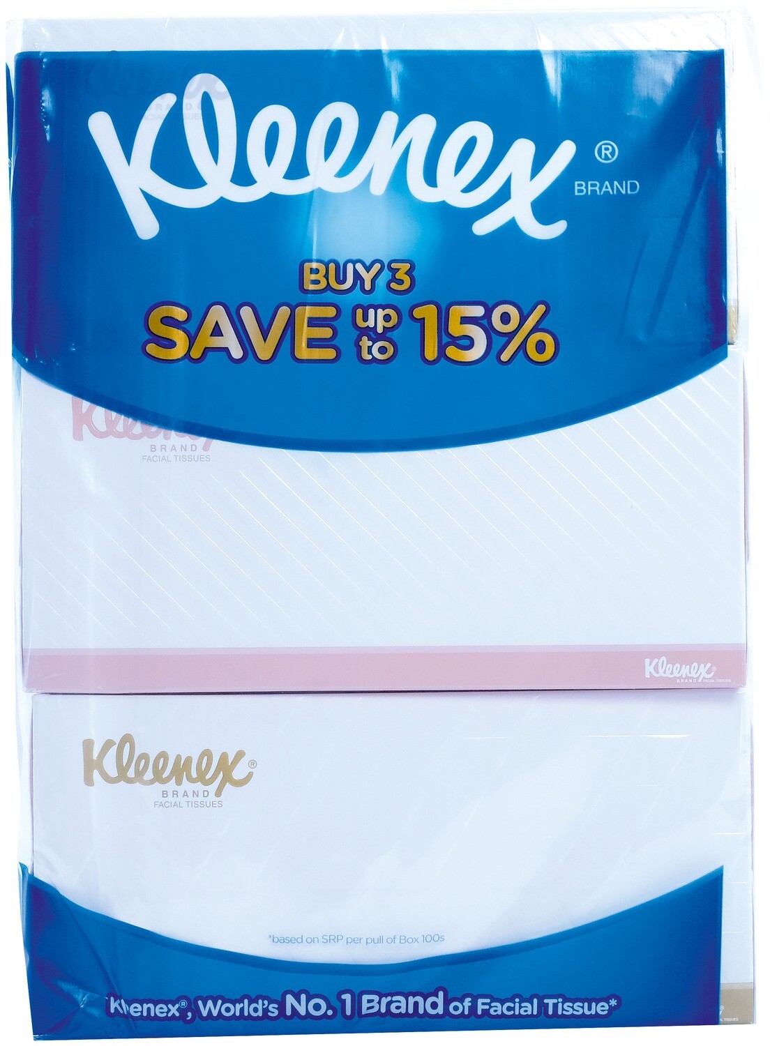 Kleenex Facial Tissues (3 Packs x 190g)
