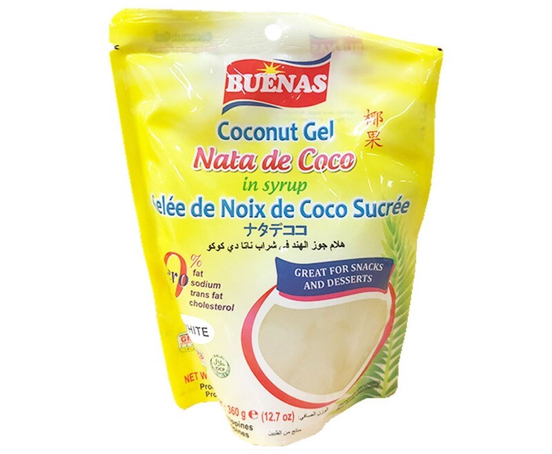 Buenas Coconut Gel Nata De Coco in Syrup 360g