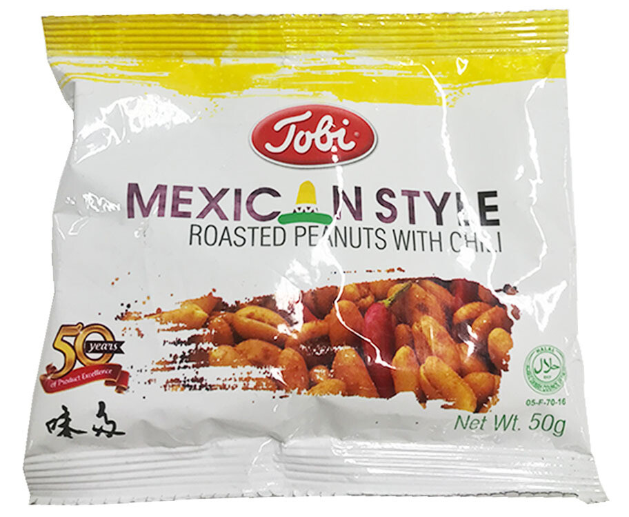 Tobi Mexican Style Roasted Peanuts with Chili 50g
