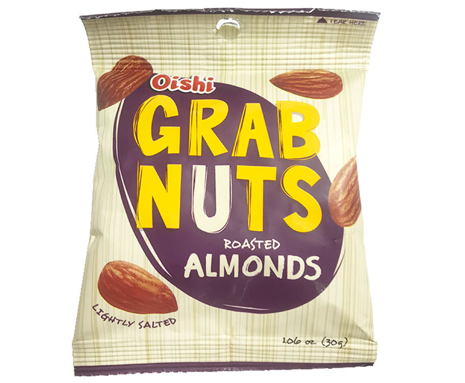 Oishi Grab Nuts Roasted Almonds Lighty Salted 30g